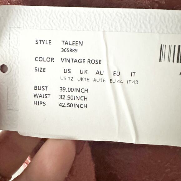 Elegant Mauve Floral Evening Gown - Picture 8 of 13